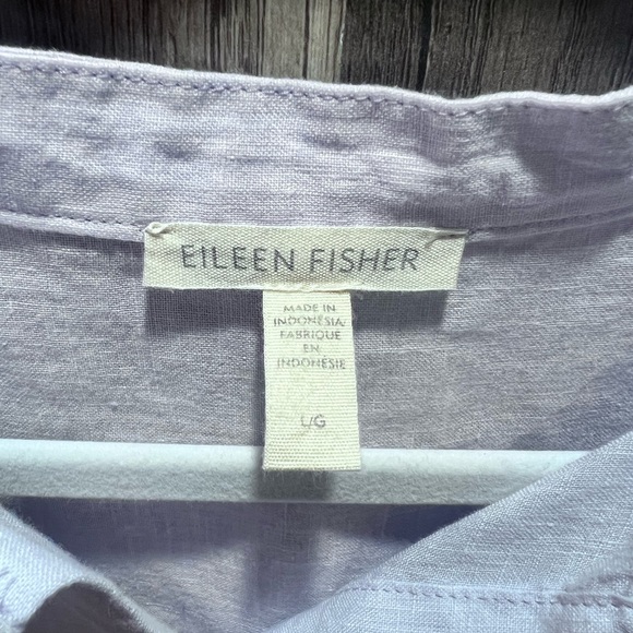 Eileen Fisher Women's Button Down Shirt - Soft Lavender Size Large NWOT - Picture 5 of 8
